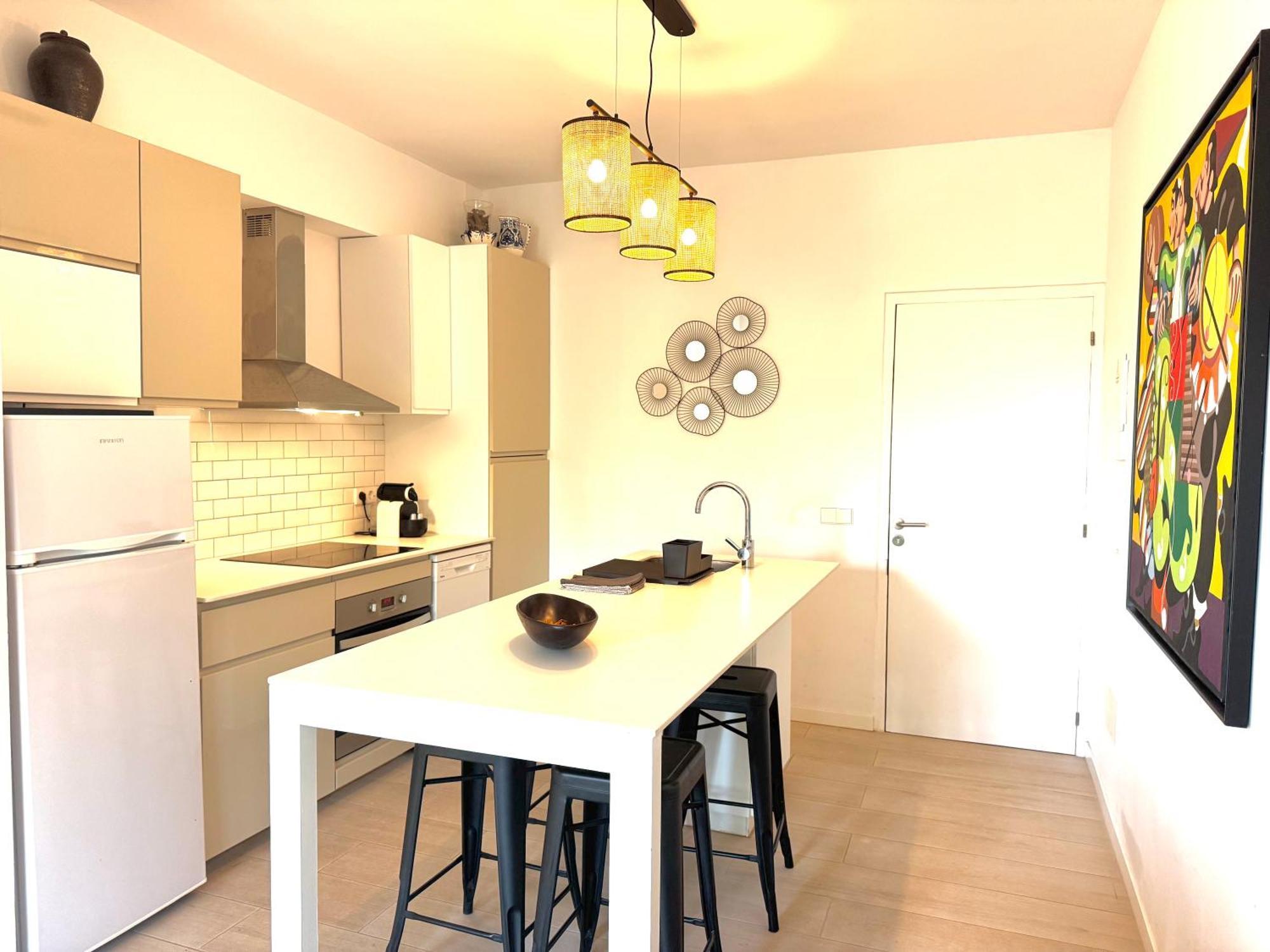 Appartement Nobe Es Pujols Proche Plage, Vue Mer ภายนอก รูปภาพ