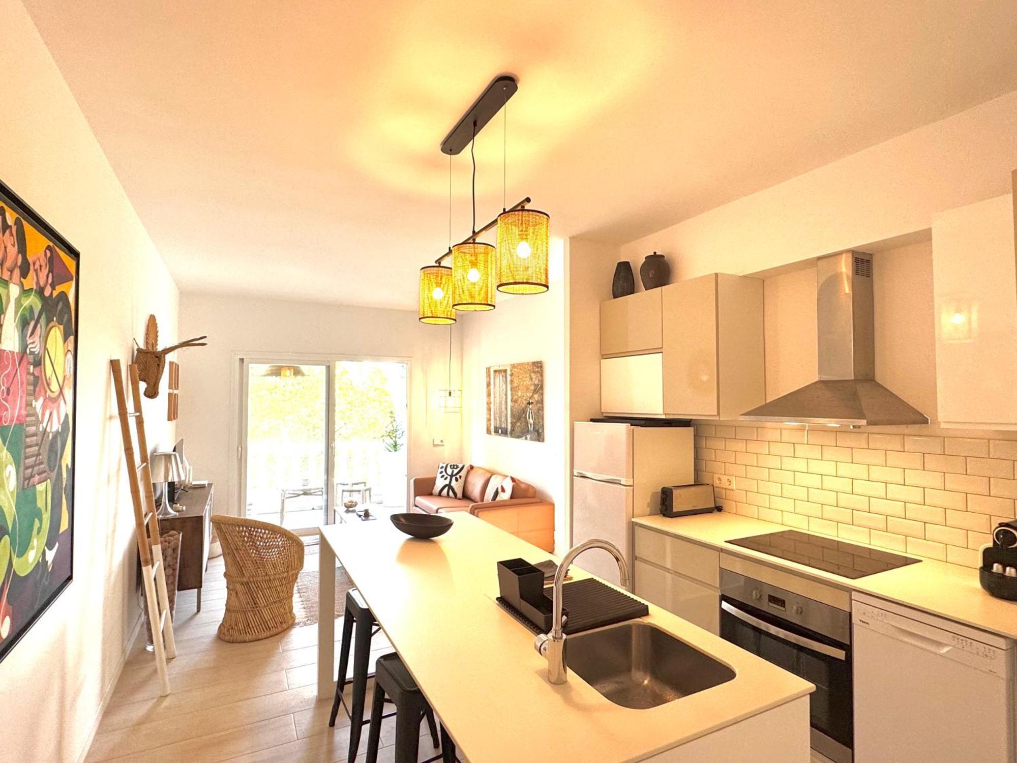 Appartement Nobe Es Pujols Proche Plage, Vue Mer ภายนอก รูปภาพ